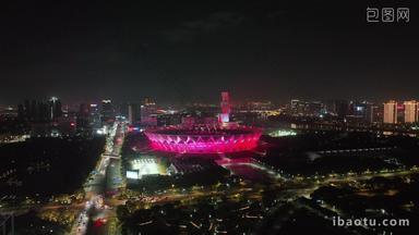 广东省佛山世纪莲体育中心夜景